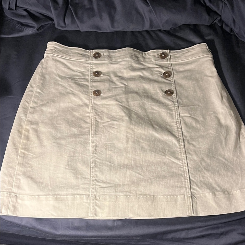 St. John’s bay white denim skirt